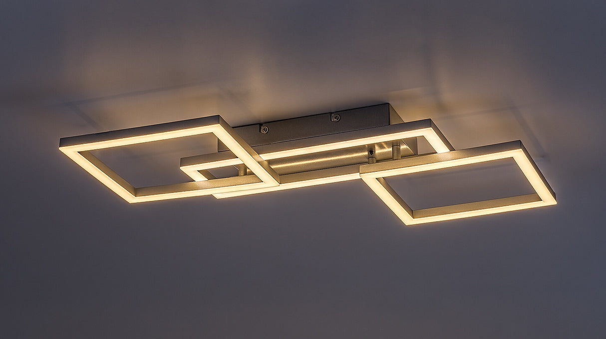 Plafoniera LED Ellinor, crom, 40W, 3700lm, 3000-6500K, IP20, Rabalux, 71382