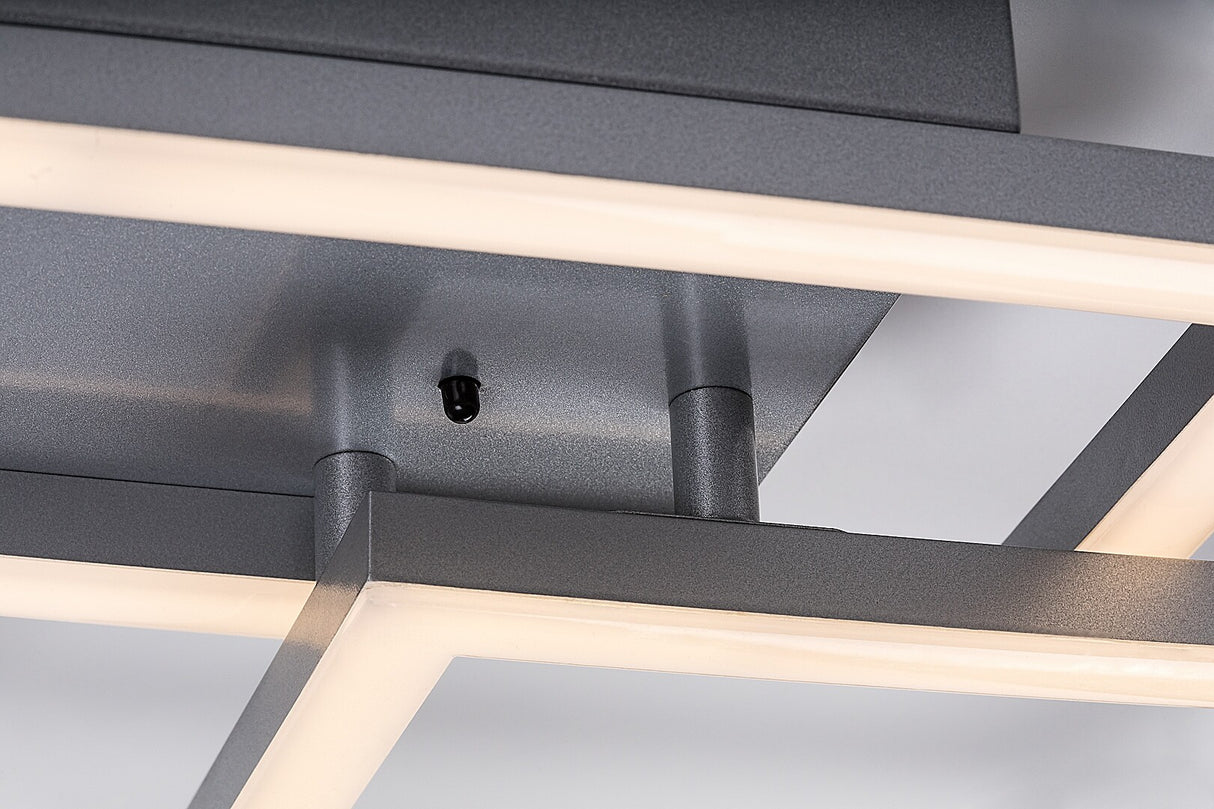 Plafoniera LED Ellinor, crom, 40W, 3700lm, 3000-6500K, IP20, Rabalux, 71382