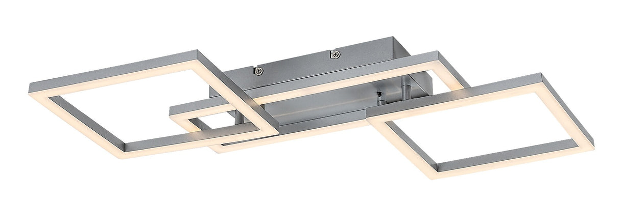 Plafoniera LED Ellinor, crom, 40W, 3700lm, 3000-6500K, IP20, Rabalux, 71382