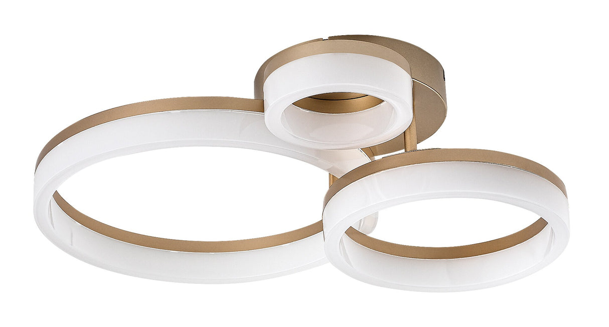 Plafoniera LED Amilia, auriu, 24W, 2400lm, 3000K/4000K/6500K, IP20, Rabalux, 71383