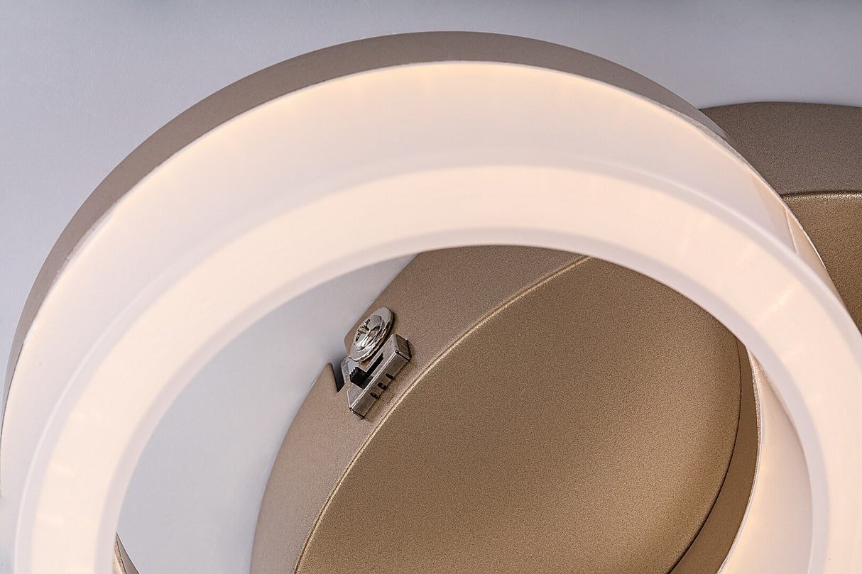 Plafoniera LED Amilia, auriu, 24W, 2400lm, 3000K/4000K/6500K, IP20, Rabalux, 71383