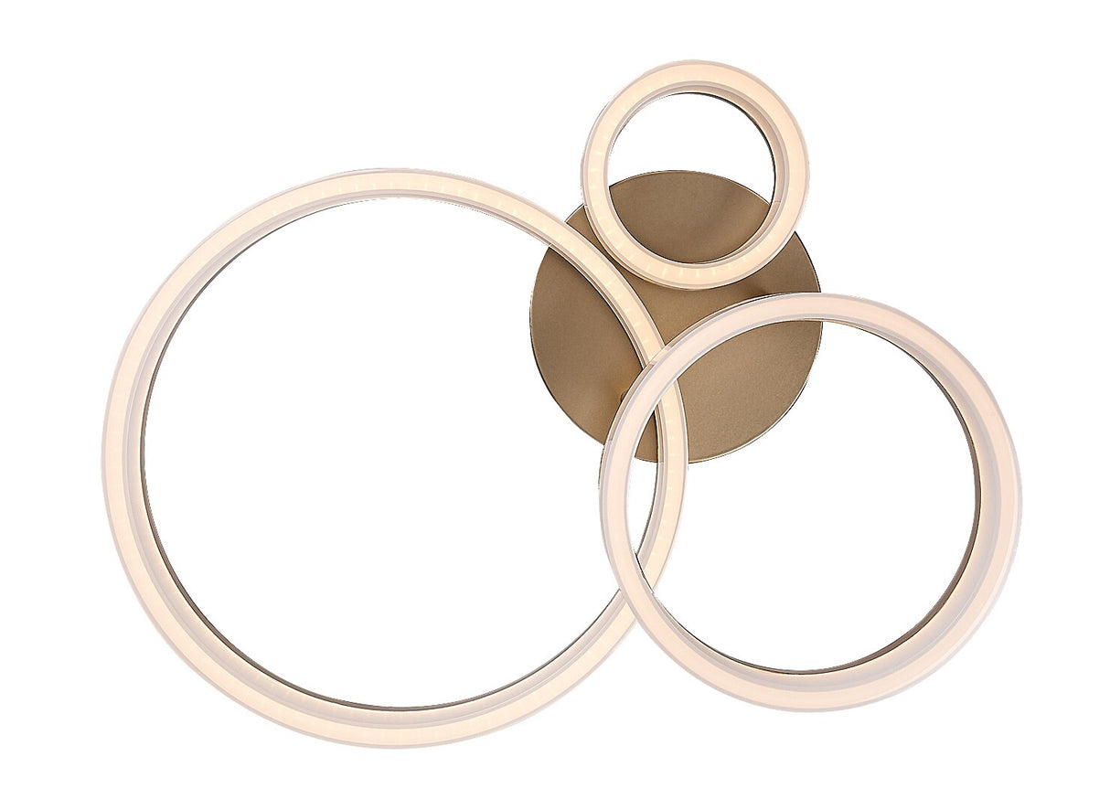 Plafoniera LED Amilia, auriu, 24W, 2400lm, 3000K/4000K/6500K, IP20, Rabalux, 71383