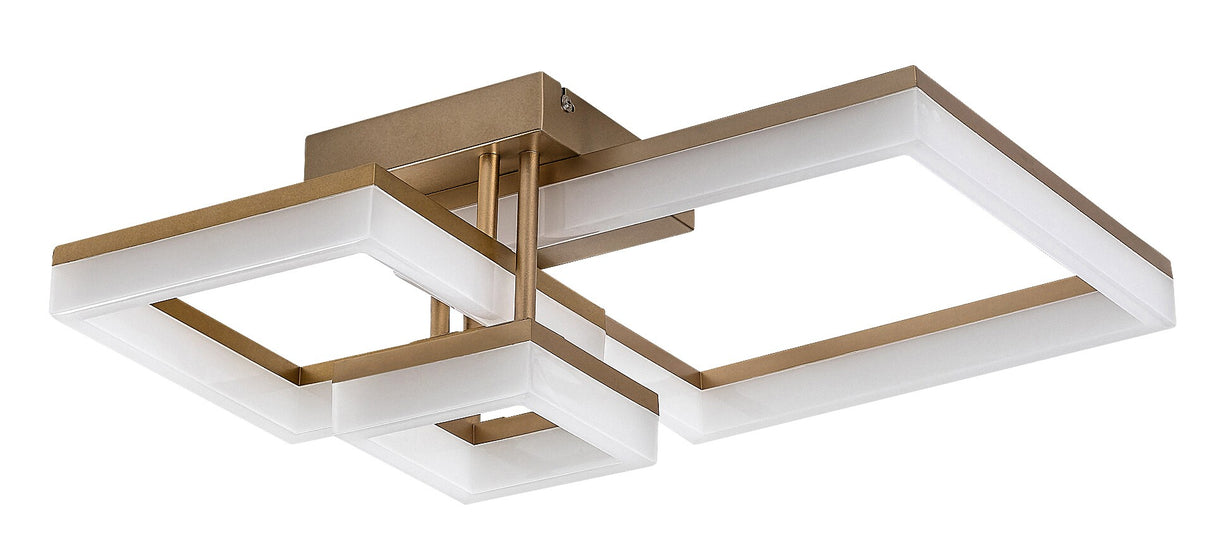 Plafoniera LED Amilia, auriu, 22W, 2380lm, 3000K/4000K/6500K, IP20, Rabalux, 71384