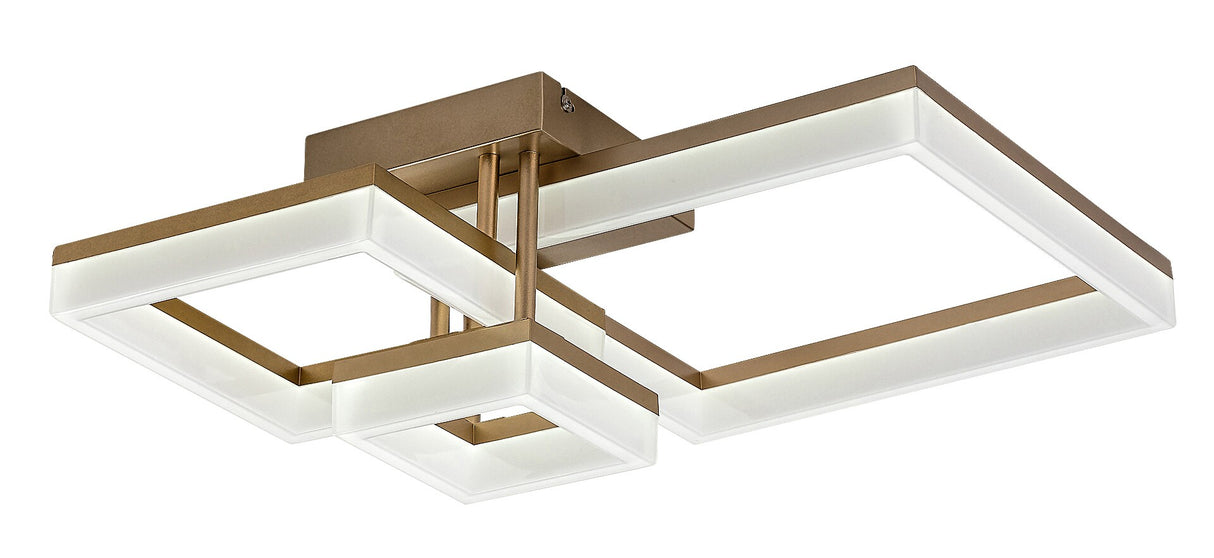 Plafoniera LED Amilia, auriu, 22W, 2380lm, 3000K/4000K/6500K, IP20, Rabalux, 71384