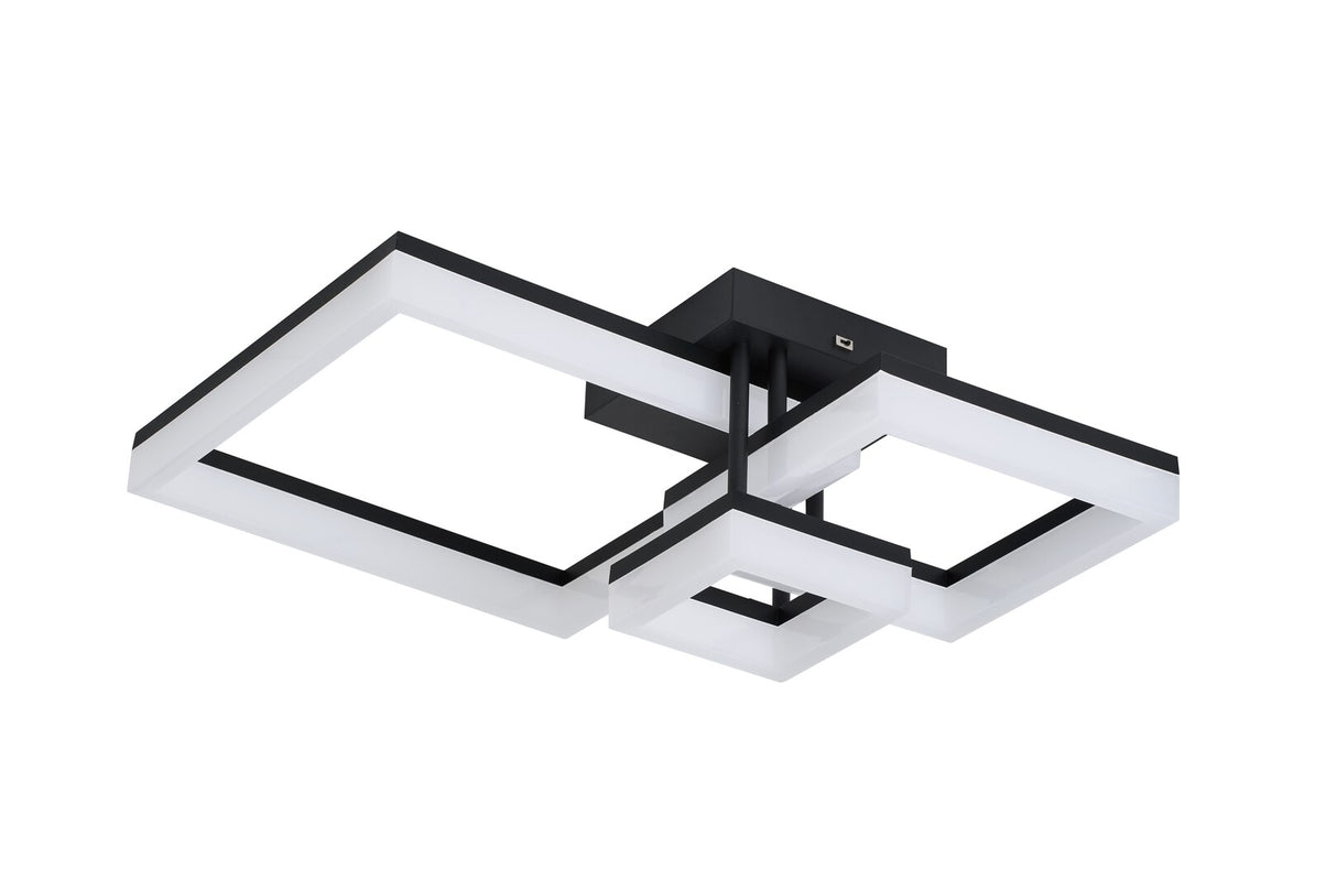 Plafoniera LED Amilia, negru, 22W, 2070lm, 3000K/4000K/6500K, IP20, Rabalux, 71386