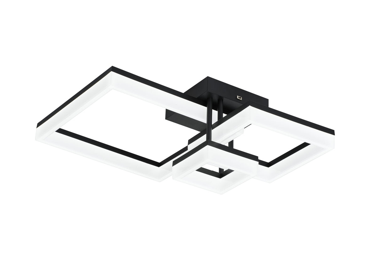 Plafoniera LED Amilia, negru, 22W, 2070lm, 3000K/4000K/6500K, IP20, Rabalux, 71386