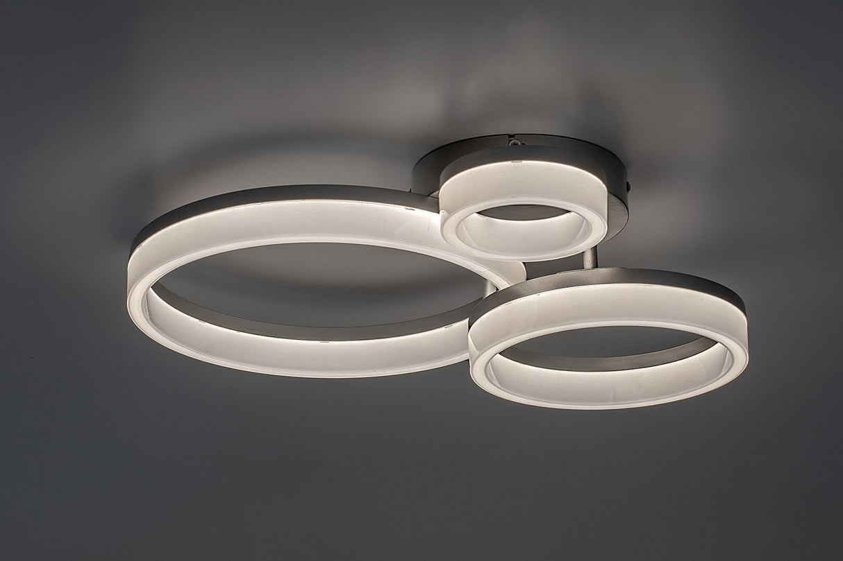 Plafoniera LED Amilia, crom, 24W, 2650lm, 3000K/4000K/6500K, IP20, Rabalux, 71387