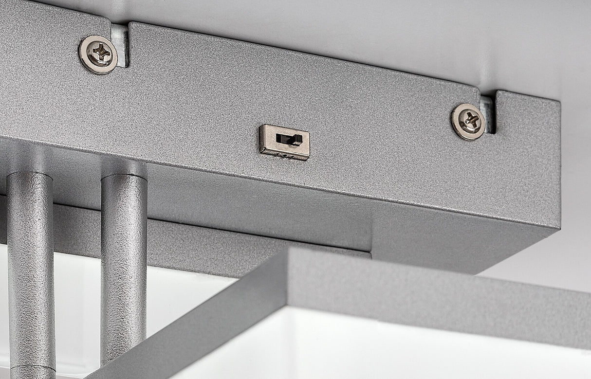 Plafoniera LED Amilia, crom, 22W, 2400lm, 3000K/4000K/6500K, IP20, Rabalux, 71388