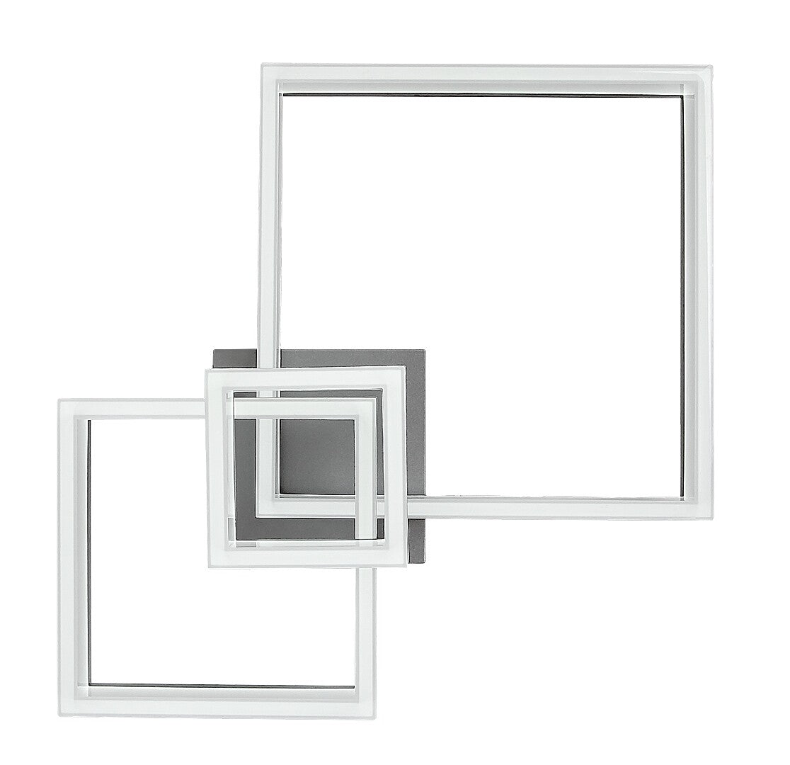 Plafoniera LED Amilia, crom, 22W, 2400lm, 3000K/4000K/6500K, IP20, Rabalux, 71388