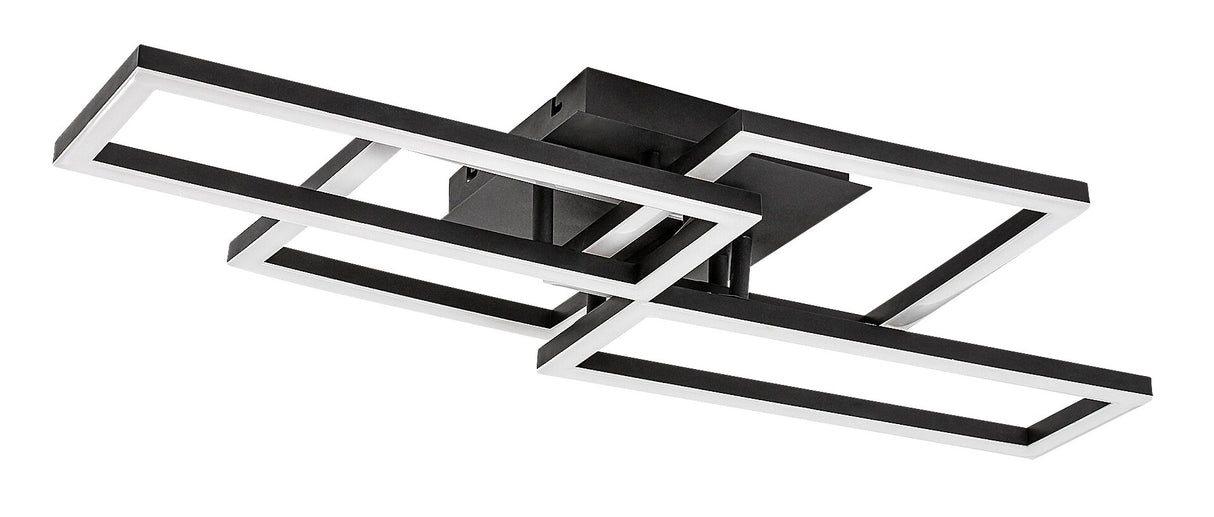 Plafoniera LED Drusus, negru, 40W, 3050lm, 3000-6500K, IP20, Rabalux, 71389