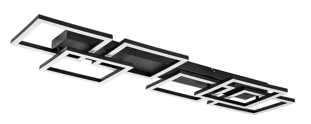 Plafoniera LED Fatma, negru, 40W, 3500lm, 3000-6500K, IP20, Rabalux, 71390