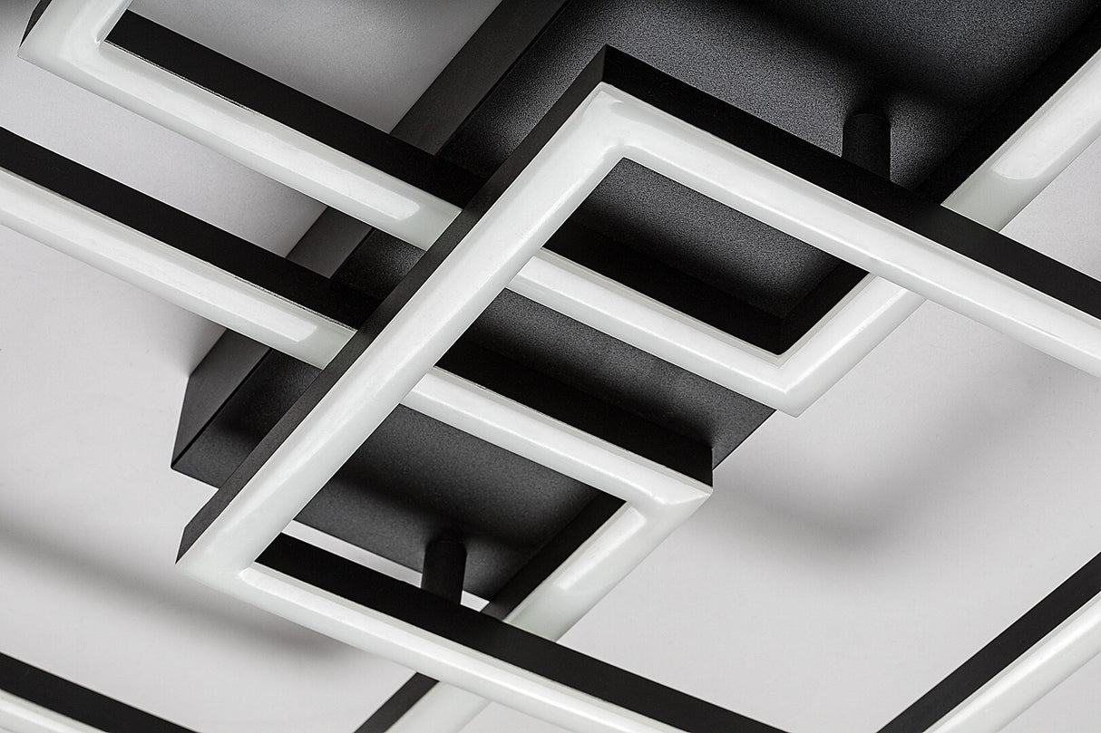 Plafoniera LED Fatma, negru, 40W, 3500lm, 3000-6500K, IP20, Rabalux, 71390