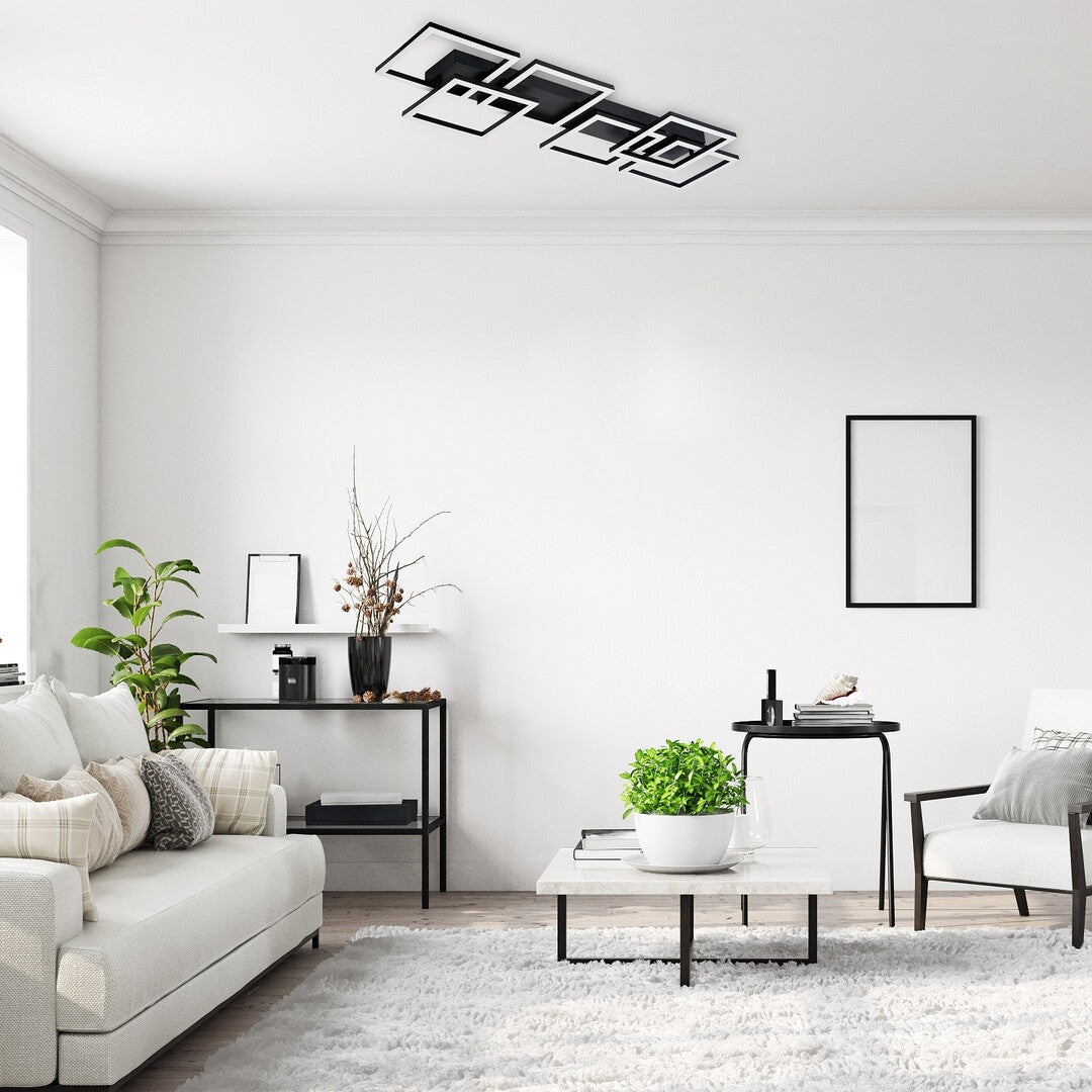 Plafoniera LED Fatma, negru, 40W, 3500lm, 3000-6500K, IP20, Rabalux, 71390