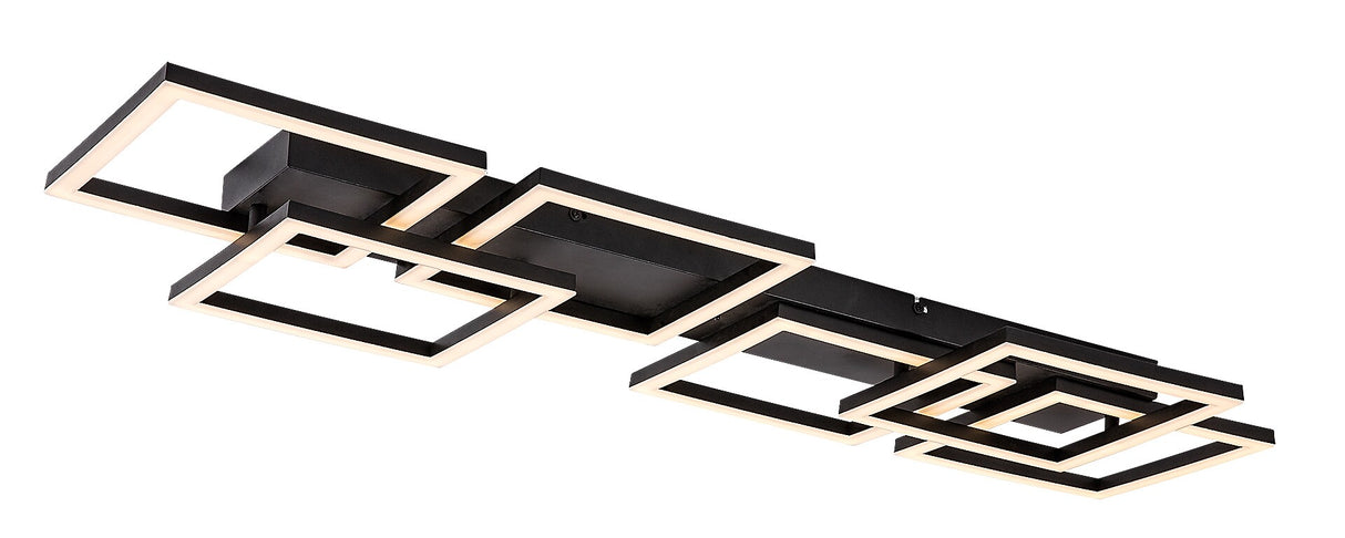 Plafoniera LED Fatma, negru, 40W, 3500lm, 3000-6500K, IP20, Rabalux, 71390