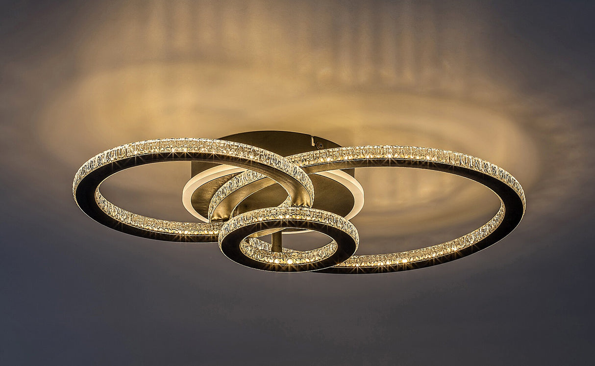 Plafoniera LED Maziar, negru, 40W, 3700lm, 3000-6500K, IP20, Rabalux, 71392