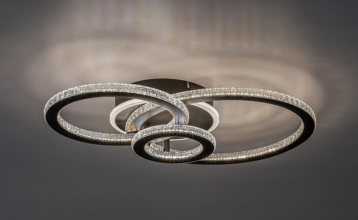 Plafoniera LED Maziar, negru, 40W, 3700lm, 3000-6500K, IP20, Rabalux, 71392