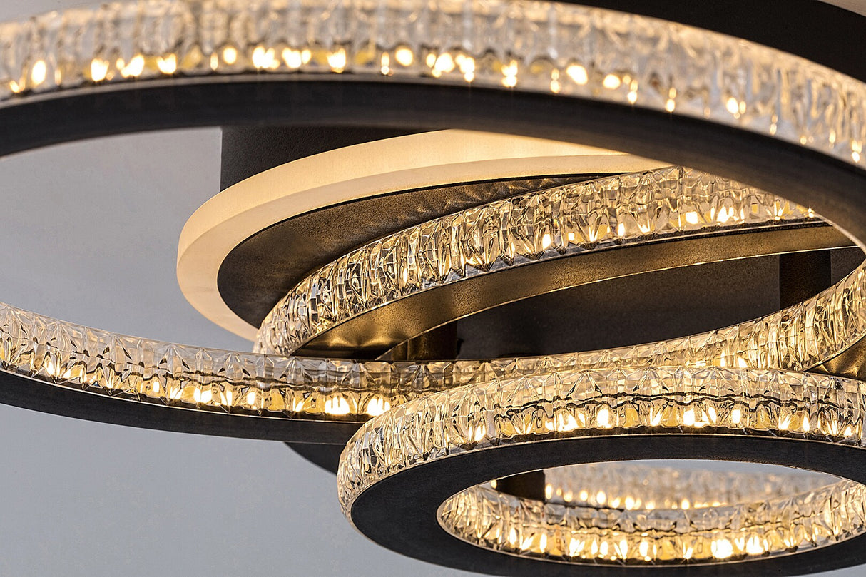 Plafoniera LED Maziar, negru, 40W, 3700lm, 3000-6500K, IP20, Rabalux, 71392