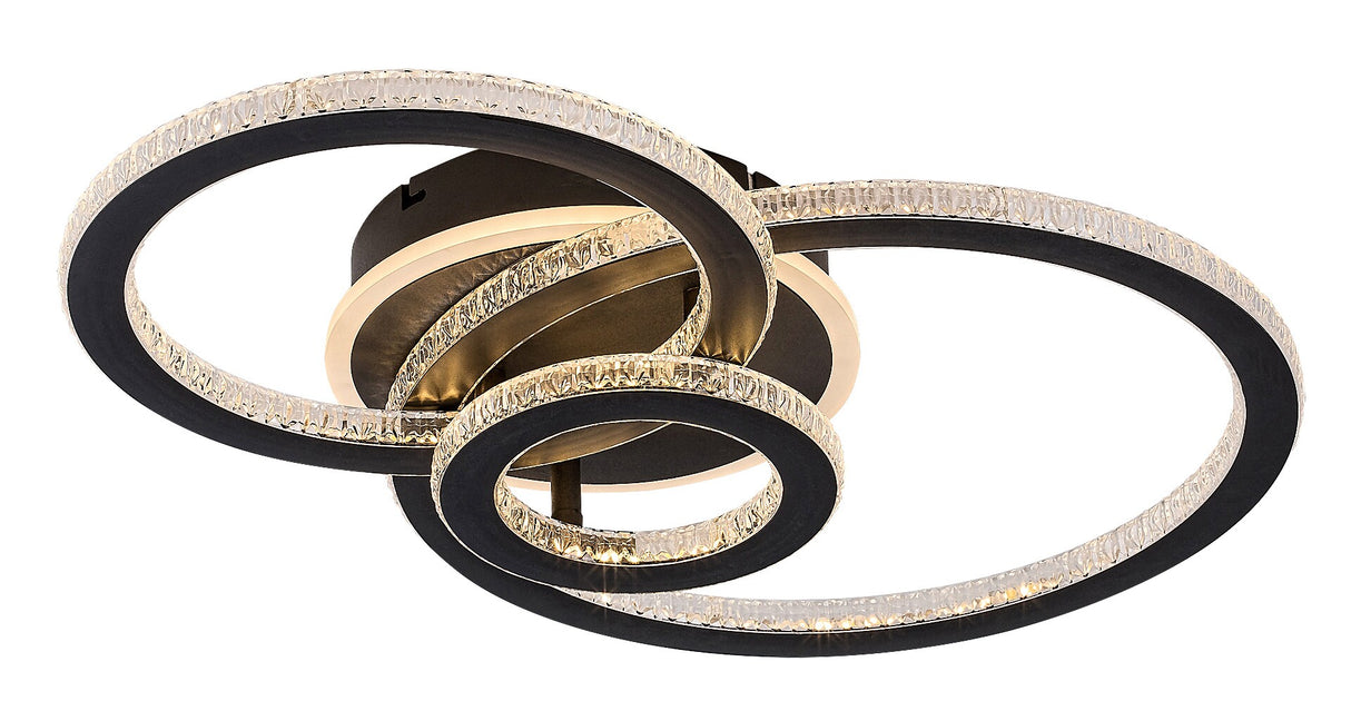 Plafoniera LED Maziar, negru, 40W, 3700lm, 3000-6500K, IP20, Rabalux, 71392