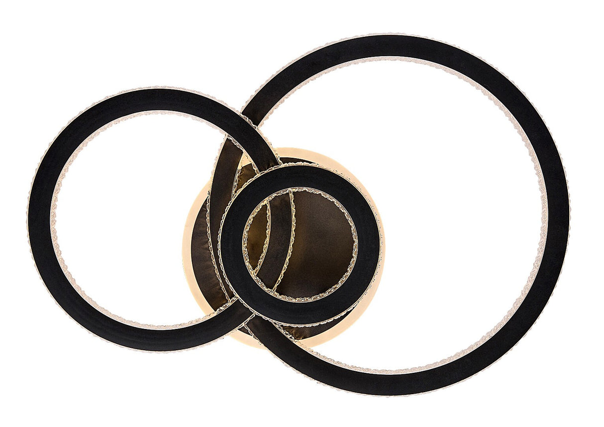 Plafoniera LED Maziar, negru, 40W, 3700lm, 3000-6500K, IP20, Rabalux, 71392