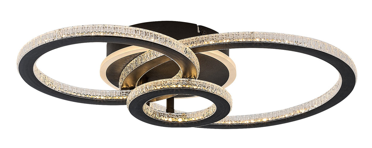 Plafoniera LED Maziar, negru, 40W, 3700lm, 3000-6500K, IP20, Rabalux, 71392