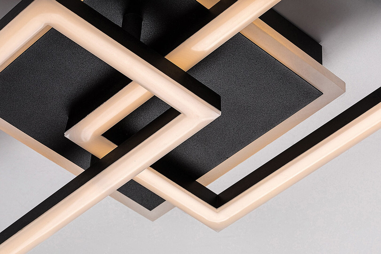 Plafoniera LED Ramin, negru, 30W, 2610lm, 3000-6500K, IP20, Rabalux, 71393