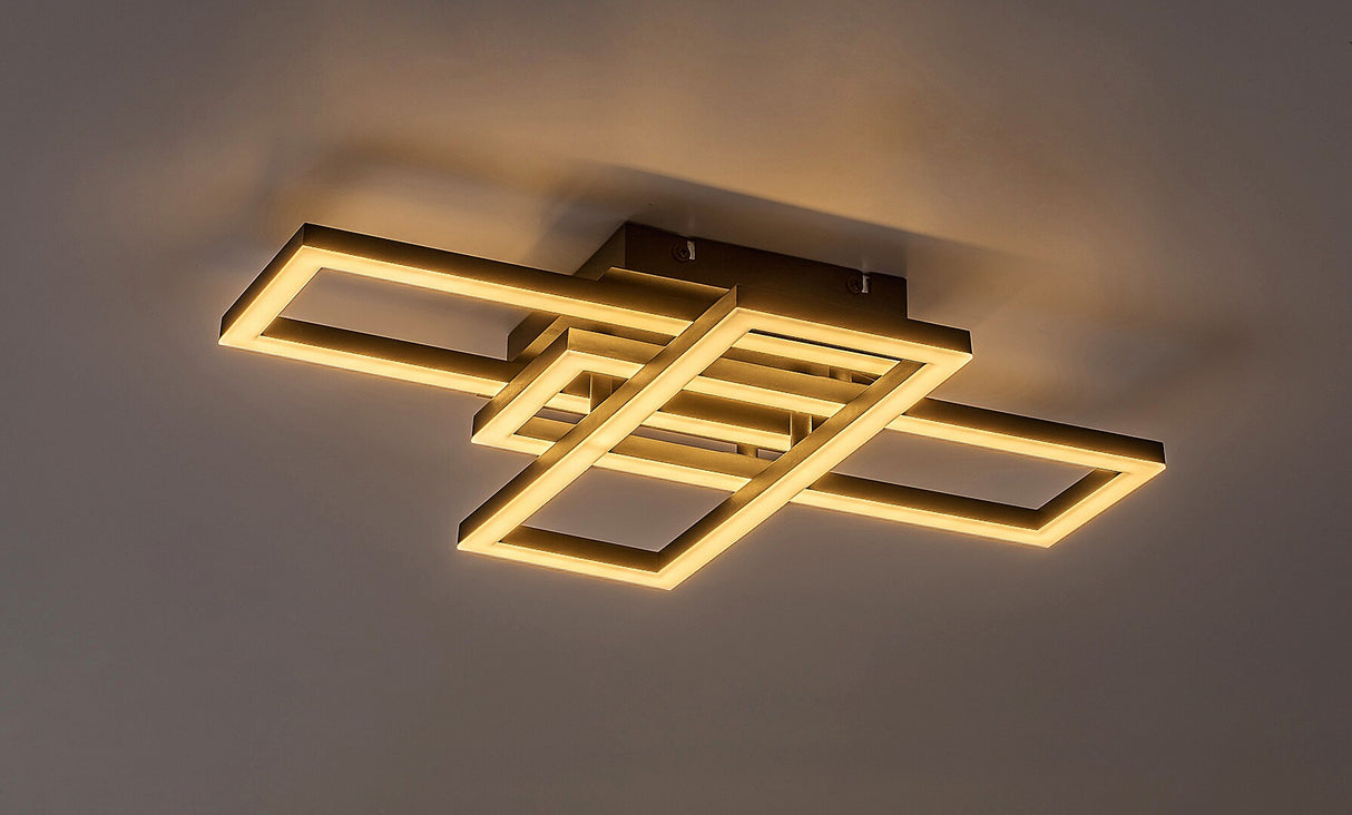 Plafoniera LED Mereni, negru, 40W, 2560lm, 3000-6500K, IP20, Rabalux, 71394