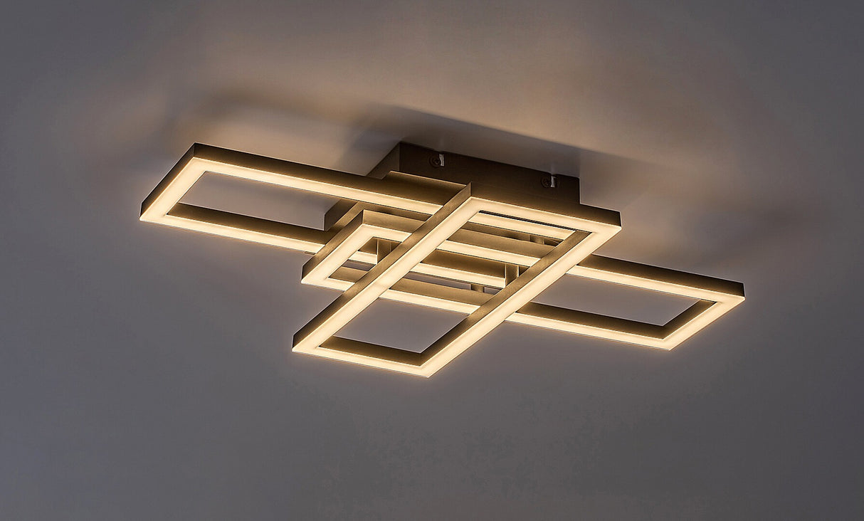 Plafoniera LED Mereni, negru, 40W, 2560lm, 3000-6500K, IP20, Rabalux, 71394