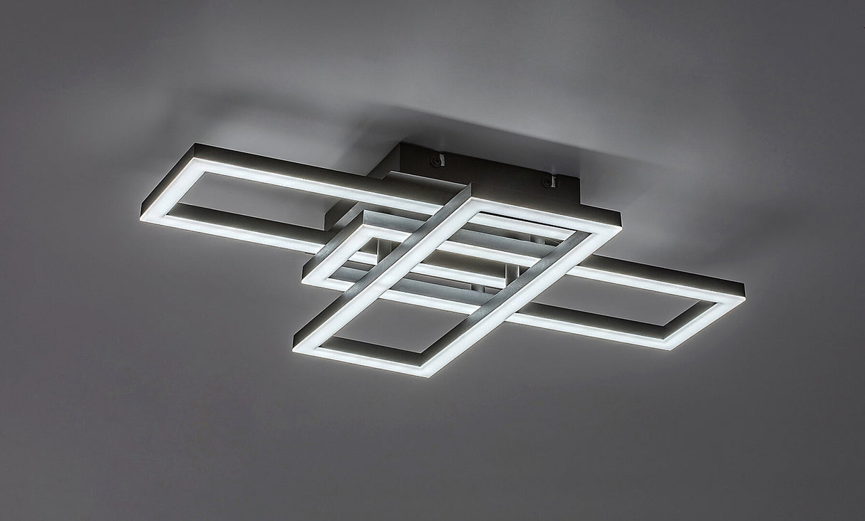 Plafoniera LED Mereni, negru, 40W, 2560lm, 3000-6500K, IP20, Rabalux, 71394