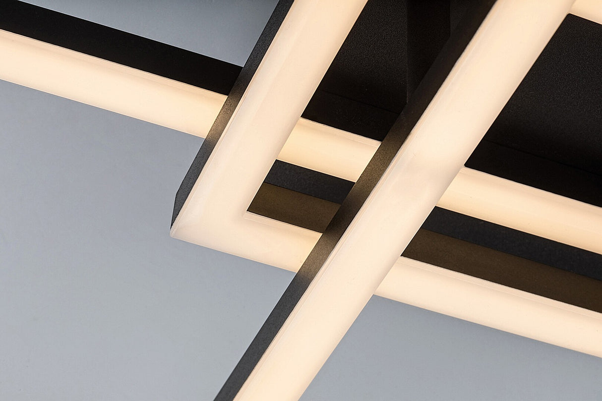 Plafoniera LED Mereni, negru, 40W, 2560lm, 3000-6500K, IP20, Rabalux, 71394