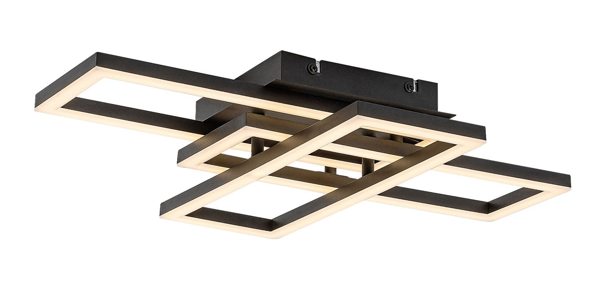 Plafoniera LED Mereni, negru, 40W, 2560lm, 3000-6500K, IP20, Rabalux, 71394