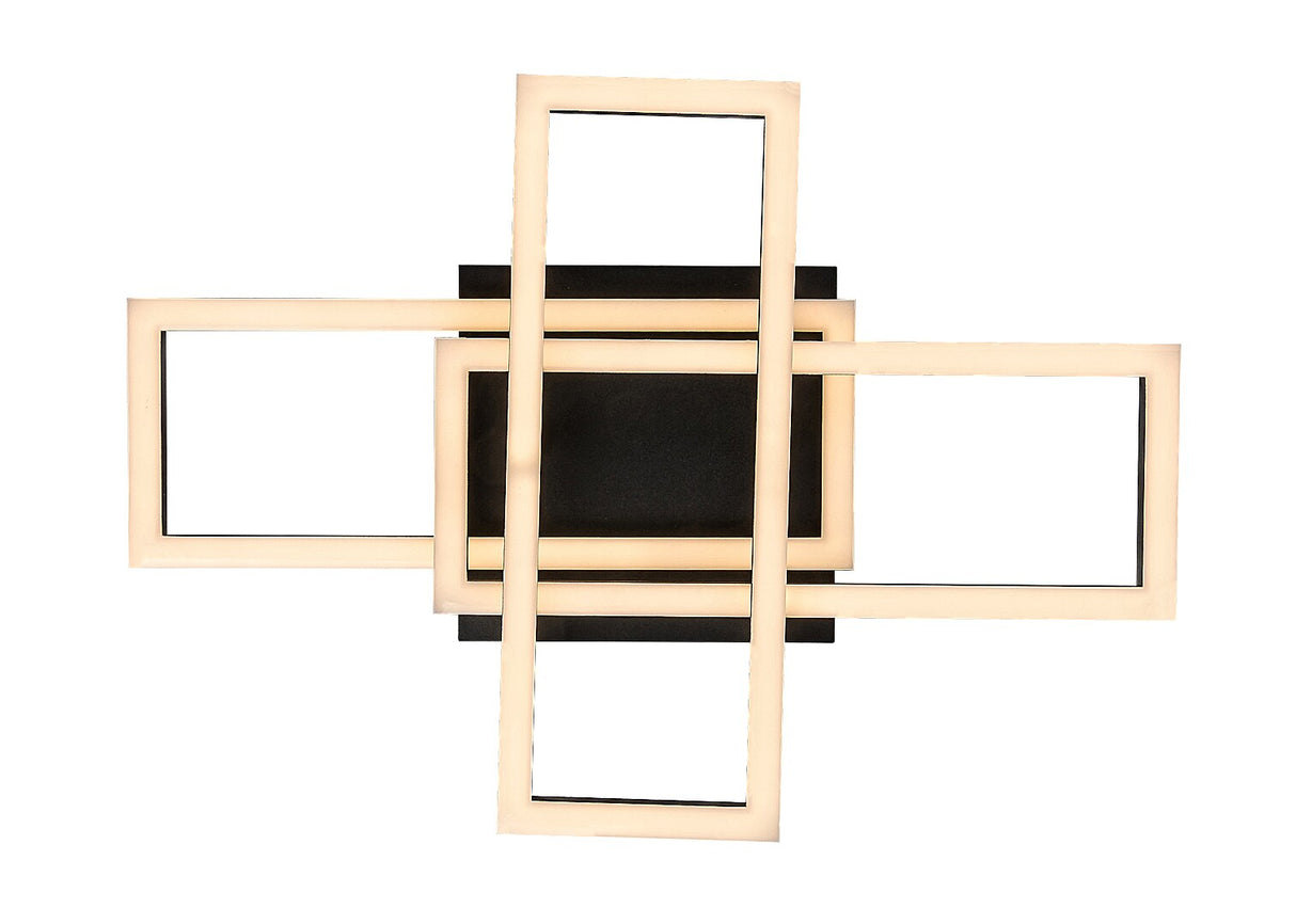 Plafoniera LED Mereni, negru, 40W, 2560lm, 3000-6500K, IP20, Rabalux, 71394