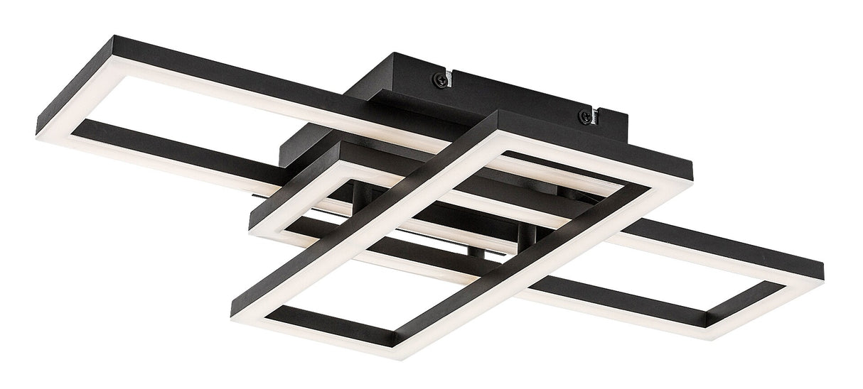 Plafoniera LED Mereni, negru, 40W, 2560lm, 3000-6500K, IP20, Rabalux, 71394