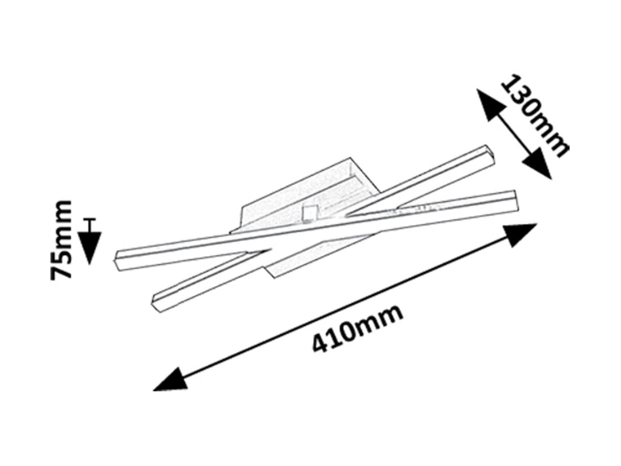 Plafoniera LED Demir, negru/ auriu, 16W, 1200lm, 4000K, IP20, Rabalux, 71396