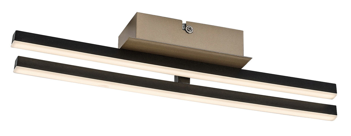 Plafoniera LED Demir, negru/ auriu, 16W, 1200lm, 4000K, IP20, Rabalux, 71396
