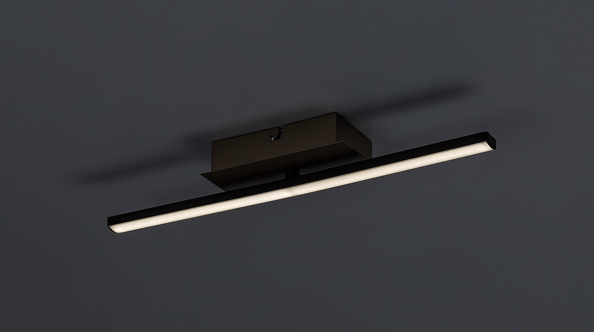 Plafoniera LED Demir, negru/ auriu, 8W, 840lm, 4000K, IP20, Rabalux, 71397