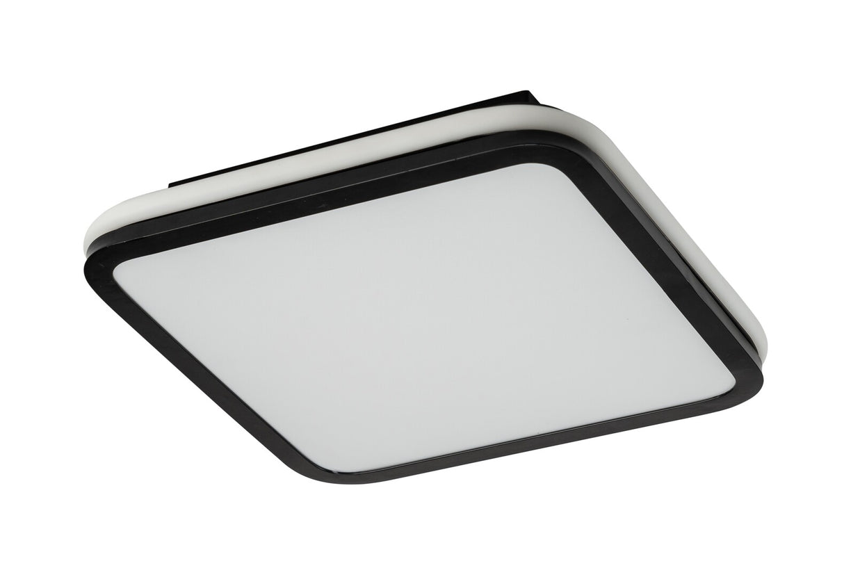 Plafoniera LED Serkan, negru, 43W, 2600lm, 3000-6500K, IP20, Rabalux, 71399