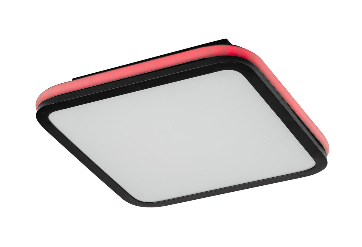 Plafoniera LED Serkan, negru, 43W, 2600lm, 3000-6500K, IP20, Rabalux, 71399