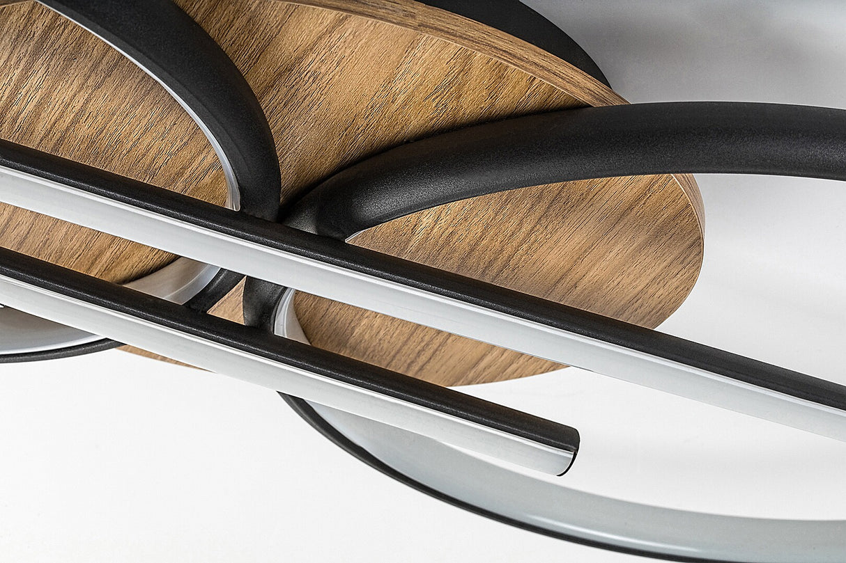 Plafoniera LED Arash, negru, 40W, 2200lm, 3000/4000/6500K, IP20, Rabalux, 71403