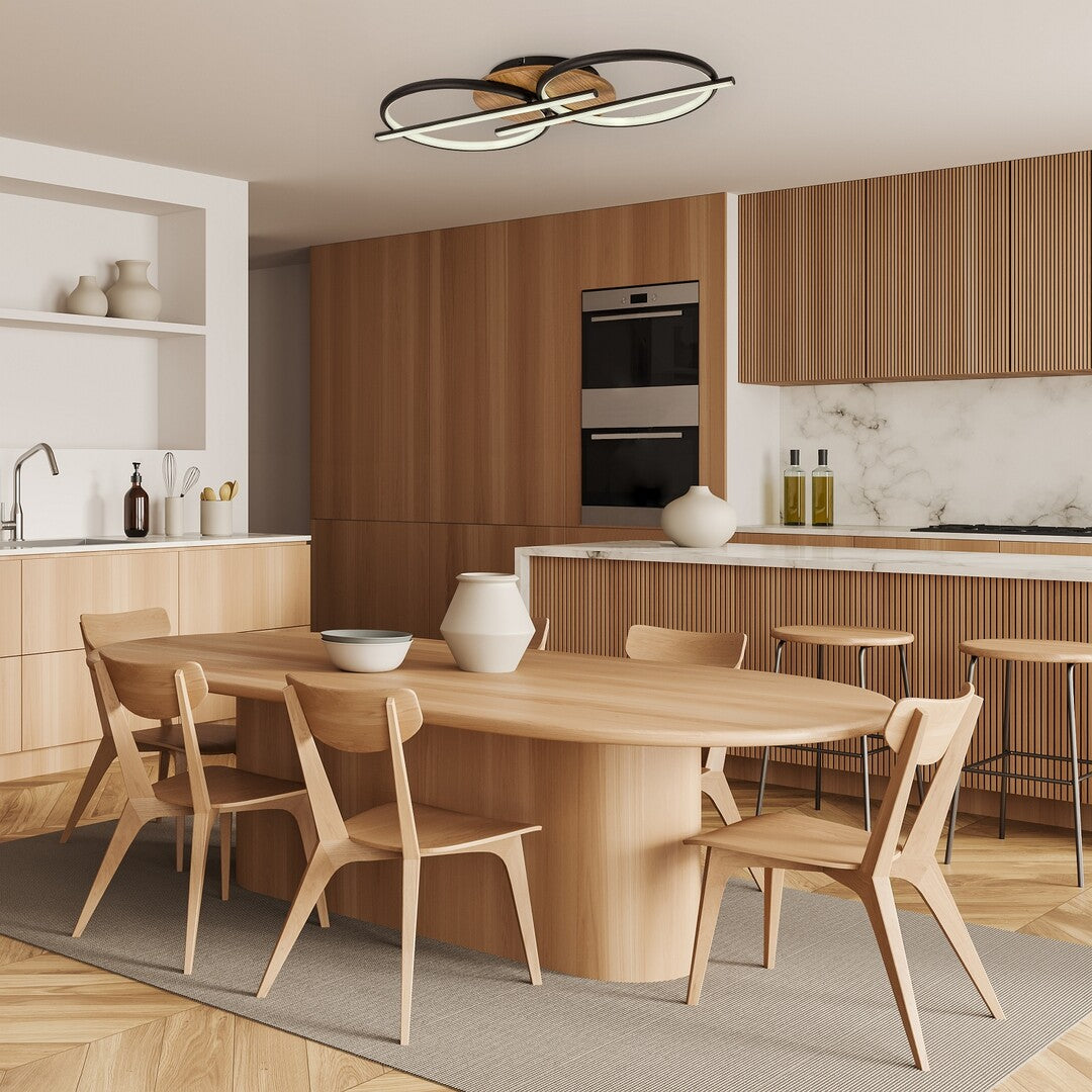 Plafoniera LED Arash, negru, 40W, 2200lm, 3000/4000/6500K, IP20, Rabalux, 71403