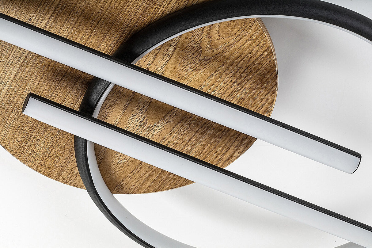 Plafoniera LED Arash, negru, 40W, 2200lm, 3000/4000/6500K, IP20, Rabalux, 71404