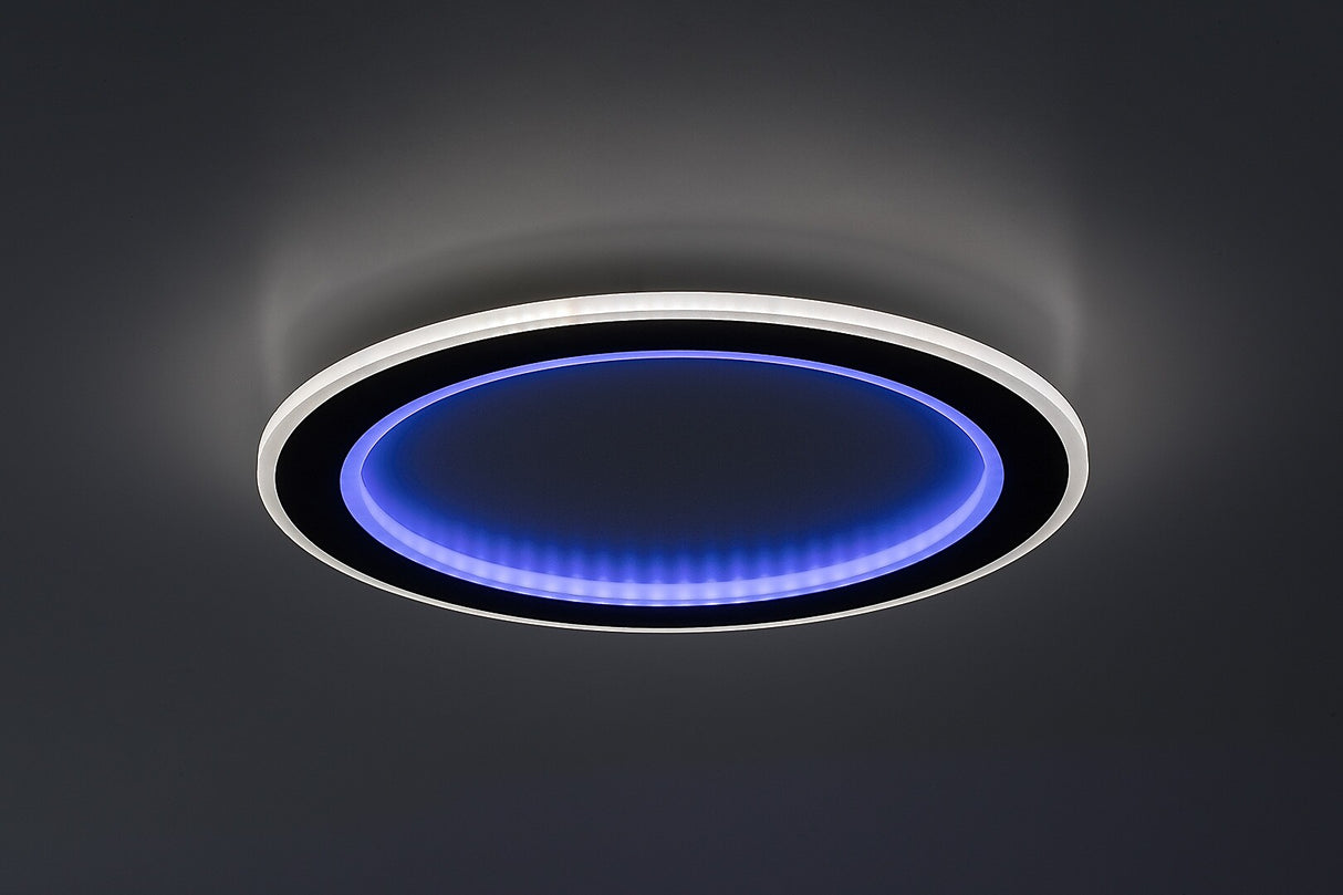 Plafoniera LED Golwen, negru, 22W, 1550lm, 3000-6500K, IP20, Rabalux, 71406