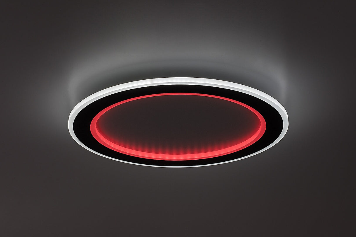 Plafoniera LED Golwen, negru, 22W, 1550lm, 3000-6500K, IP20, Rabalux, 71406