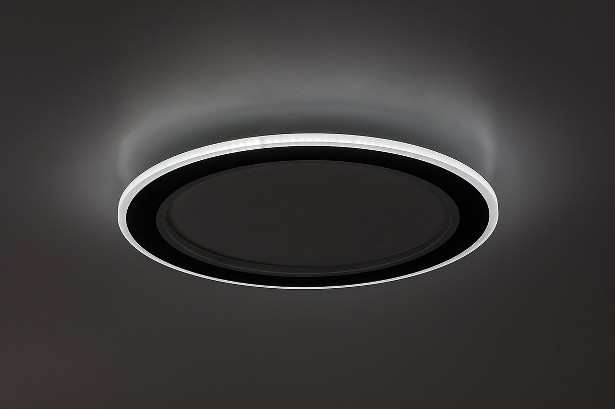 Plafoniera LED Golwen, negru, 22W, 1550lm, 3000-6500K, IP20, Rabalux, 71406