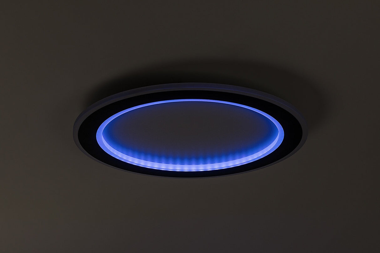 Plafoniera LED Golwen, negru, 22W, 1550lm, 3000-6500K, IP20, Rabalux, 71406