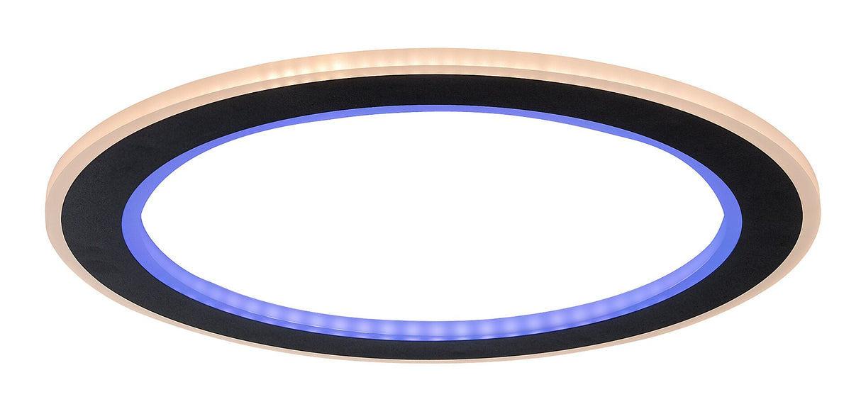 Plafoniera LED Golwen, negru, 22W, 1550lm, 3000-6500K, IP20, Rabalux, 71406