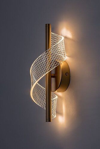 Aplica LED Zofrael, auriu mat, 6W, 550lm, 3000K, H.30cm, IP20, Rabalux, 71415