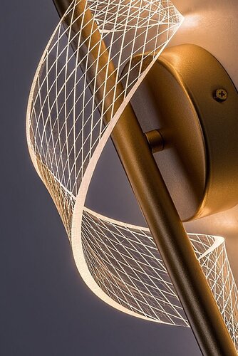 Aplica LED Zofrael, auriu mat, 6W, 550lm, 3000K, H.30cm, IP20, Rabalux, 71415