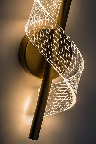 Aplica LED Zofrael, auriu mat, 6W, 550lm, 3000K, H.30cm, IP20, Rabalux, 71415