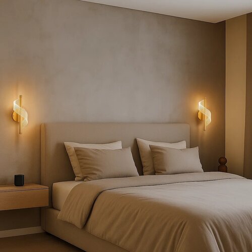 Aplica LED Zofrael, auriu mat, 6W, 550lm, 3000K, H.30cm, IP20, Rabalux, 71415