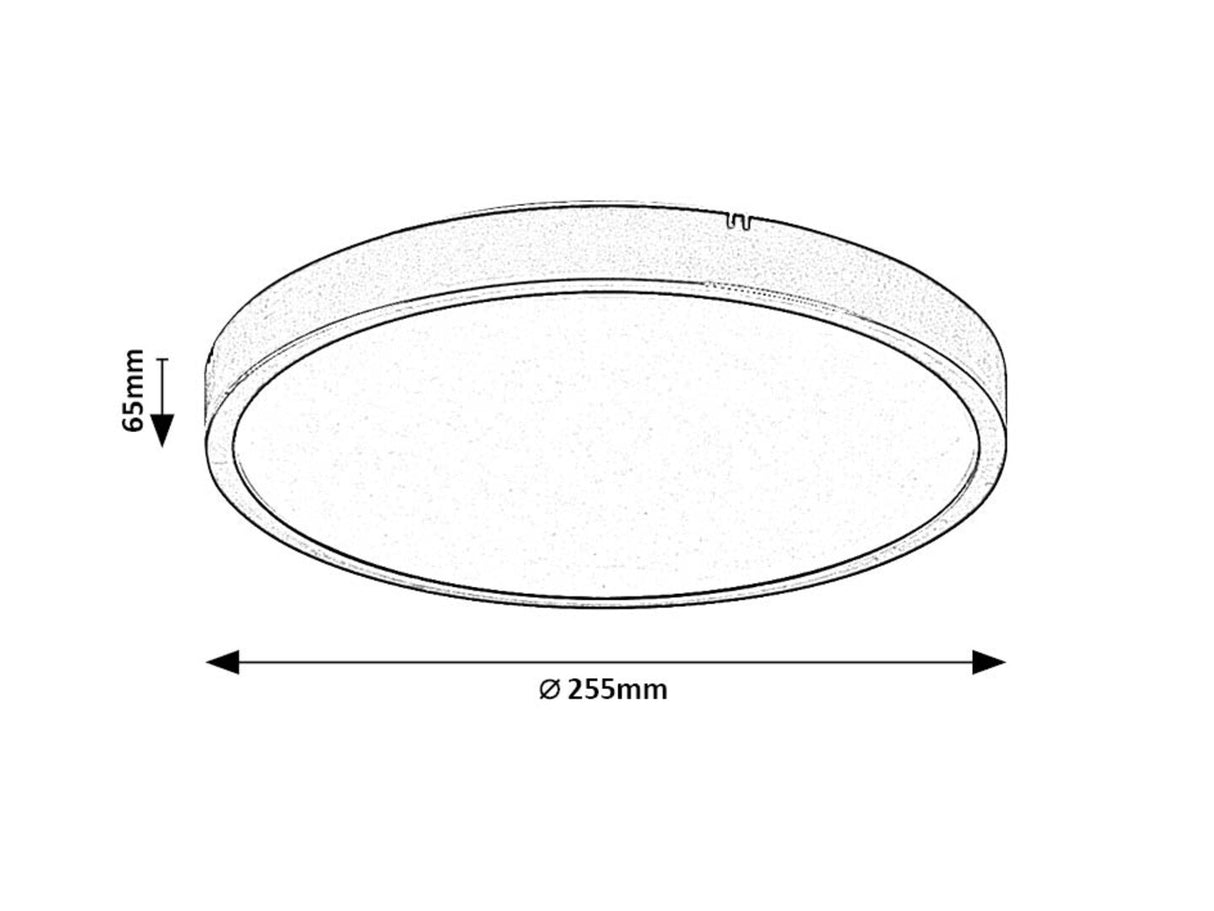 Plafoniera LED Alenzo, alb, 12W, 790lm, 3000K, 4000K, 6000K, IP44, Rabalux, 71425